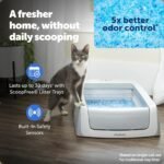 PetSafe ScoopFree Crystal Pro Legacy Self-Cleaning Litter Box, Uncovered | Hands-Free Automatic Cleaning, Advanced Odor Control, Health Counter Display, Includes 1 Disposable Crystal Litter Tray - Image 3