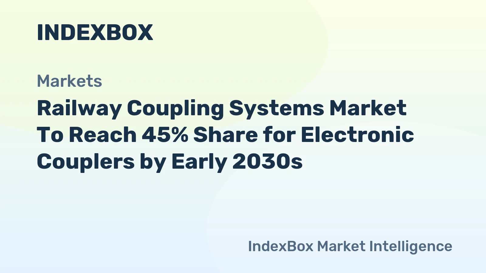Railway Coupling Systems Market Electronic Couplers to Approach 45% Share by Early 2030s, Fueled by Retrofit and Digitalization Trends to 2035 – News and Statistics